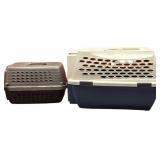 Petmate Pet Carriers, one small /  one large