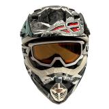 FLY Racing Helmet Size Large With UVEX Goggles