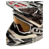FLY Racing Helmet Size Large With UVEX Goggles