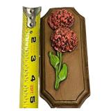 Rose Wall Plaques, Lot of 3