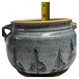 Decorative Pottery Bowl 7"Diameter X 5.75" Tall