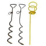 Stake Bundle // 2 - Spiral Dog Stakes / 1 - Outdoor Beverage Holder