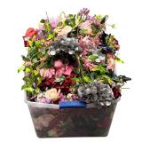 Overflowing Bin of Mixed Artificial Flowers for Crafting/DIY/Home Decor