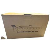 LED Solar Torch Light // Outdoor Bubble Ball Light String **BRAND NEW**