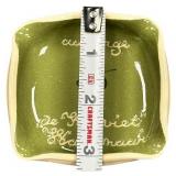 Vintage Pottery Ashtray, 3.5" x 3.5"