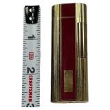 Zippo Antique Slim Lighter Burgundy and Gold Color, 2.75"