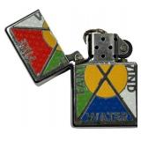 Zippo Lighter Limited Fire Wind Water Earth Elements of Nature, 2.25"