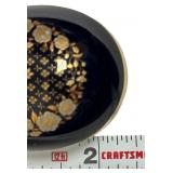 Beautiful Vintage Porcelain Egg Trinket Box, 2.5"X2.25"