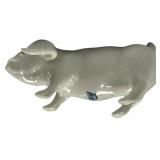 vintage Royal Dux pig figurine, 3.5"