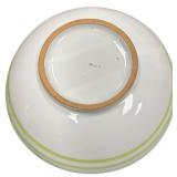 vintage Italian hand-painted ceramic wash basin, mid-20th century, 10.5"