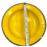 Vintage - yellow plate and bowl set, 8" and 11.25"