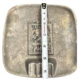 Vintage - Carsons Freeport PA Statesmetal Ashtray 1808 Entertainment by R. Angell Inn Logo