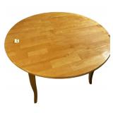 Solid Oak FoldingTable and 2 Chairs 39.5" X 42"