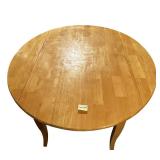 Solid Oak FoldingTable and 2 Chairs 39.5" X 42"