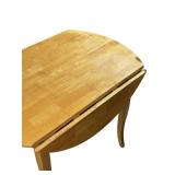 Solid Oak FoldingTable and 2 Chairs 39.5" X 42"