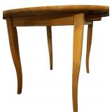 Solid Oak FoldingTable and 2 Chairs 39.5" X 42"