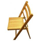 Solid Oak FoldingTable and 2 Chairs 39.5" X 42"