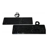 wired keyboard bundle, lot of 2