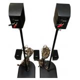 Sony Speaker Bundle (SS-TS102) 2 standing speakers 38.75" //  Sony SS-MSP1 surround sound speakers, 3.5 x 5 inches, Bundle of 3 speakers