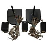 Sony Speaker Bundle (SS-TS102) 2 standing speakers 38.75" //  Sony SS-MSP1 surround sound speakers, 3.5 x 5 inches, Bundle of 3 speakers