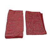 BURGUNDY Kitchen Bundle // Oven Mitt (2-Pack) , 3 kitchen towel sets and a Henckels Dynamic 12Pc Knife Block Set