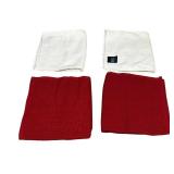 BURGUNDY Kitchen Bundle // Oven Mitt (2-Pack) , 3 kitchen towel sets and a Henckels Dynamic 12Pc Knife Block Set