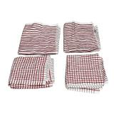 BURGUNDY Kitchen Bundle // Oven Mitt (2-Pack) , 3 kitchen towel sets and a Henckels Dynamic 12Pc Knife Block Set