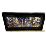 Times Square Broadway show#2 // 3D Paper-Sculpture Wall Decor, 20"Lx10"Wx1.25"H