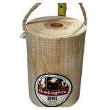 Single Log Campfire, 100% Natural Red Pine, Easy Light / ** BRAND NEW**