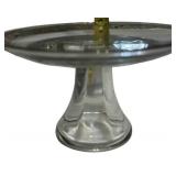 **BRAND NEW** Vintage Anchor Hocking Crystal Glass 3 Tiered Dessert Platter Compote set stackable or singles