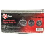 Gearwrench 41830 3/8" Drive 3pc. Oil Filter Socket Set 27,32,36 MM