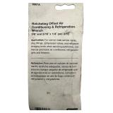 ratcheting offset refrigeration wrench, fits 3/8" and 5/16" and 1/4" and 3/16"