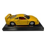 1:18 yellow Ferrari F40 diecast model car