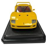 1:18 yellow Ferrari F40 diecast model car
