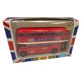 VINTAGE FISA DIECAST METAL LONDON DOUBLE DECKER BUS GREAT BRITAIN ROUTEMASTE CAR