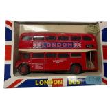 VINTAGE FISA DIECAST METAL LONDON DOUBLE DECKER BUS GREAT BRITAIN ROUTEMASTE CAR
