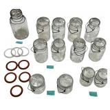 Vintage Ball Mason Jars with Lids, Lot of 13 Jars