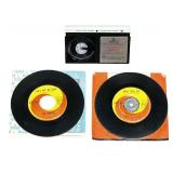 Beatles Vinyl and VHS Bundle