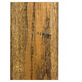 Mid-Century Oak and PU Leather Top, Folding Table