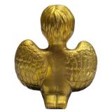 Vintage Gold-Colored Praying Angel Cherub ornament