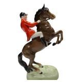 Beswick Pottery Rearing Horse Huntsman, model number 868, designed by Arthur Gredington