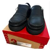 Billy Footwear Size 9 Black Laceless Oxford
