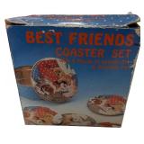Best Friends Collection, Collection consists of 1 mug, 2 square storage tins, 3-pc set matching storage tins, 1 desktop mailbox, set of salt and pepper shakers.