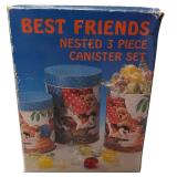 Best Friends Collection, Collection consists of 1 mug, 2 square storage tins, 3-pc set matching storage tins, 1 desktop mailbox, set of salt and pepper shakers.