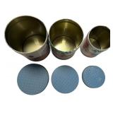 Best Friends Collection, Collection consists of 1 mug, 2 square storage tins, 3-pc set matching storage tins, 1 desktop mailbox, set of salt and pepper shakers.