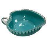 Blue Heart Fluted Rim Candy Dish Home Decor