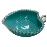 Blue Heart Fluted Rim Candy Dish Home Decor