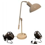 Table Adjustable Lamp and 2 Personal Fans
