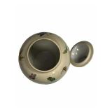 Beautiful Hand Painted Butterflies 8" X 12" Ginger Urn Vase