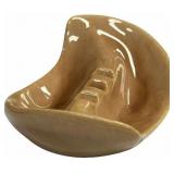 Vintage Brown Leaf Shaped Ashtray 6.5